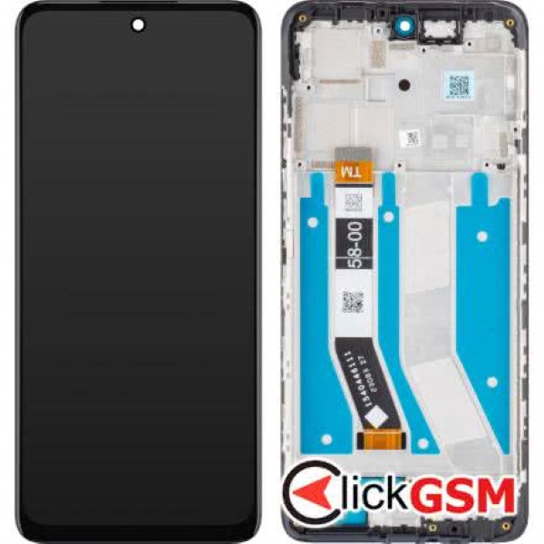 Piesa Piesa Display Original Cu Touchscreen Si Rama Negru Motorola Moto G73 5g 2xh3