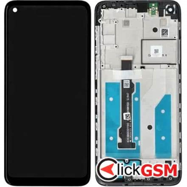 Piesa Display Original Cu Touchscreen Si Rama Negru Motorola Moto G8 1iib