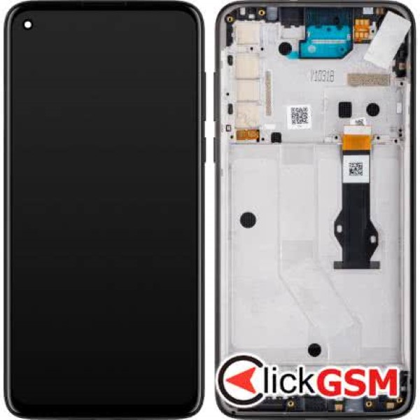 Piesa Display Original Cu Touchscreen Si Rama Negru Motorola Moto G8 Power 1t2f