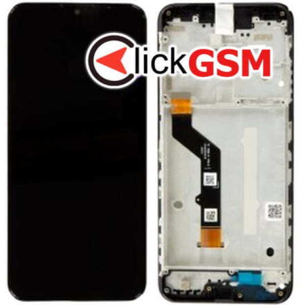 Piesa Display Original Cu Touchscreen Si Rama Negru Motorola Moto G9 Play Xic