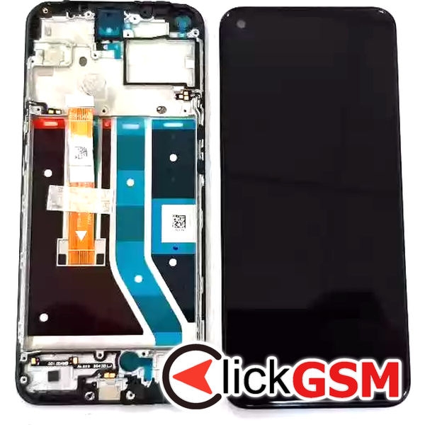 Piesa Display Original Cu Touchscreen Si Rama Negru Oneplus Nord N100 Fbd