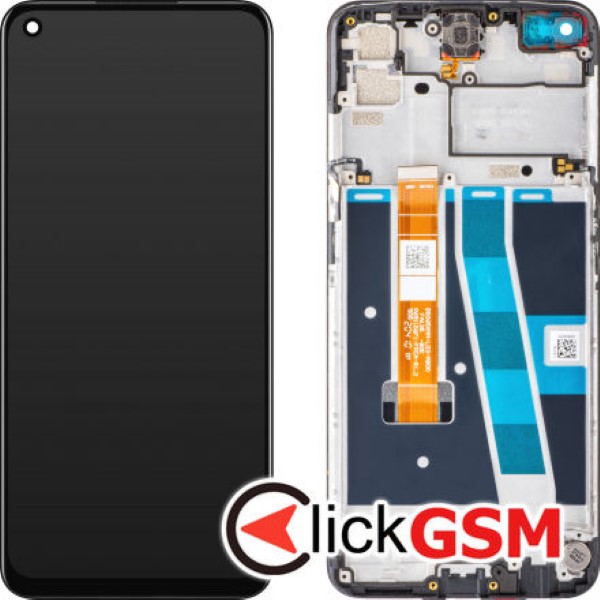 Piesa Piesa Display Original Cu Touchscreen Si Rama Negru Oppo A52 3g54