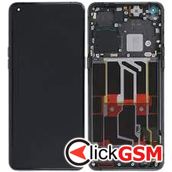 Piesa Piesa Display Original Cu Touchscreen Si Rama Negru Oppo Find X5 Pro 32iv