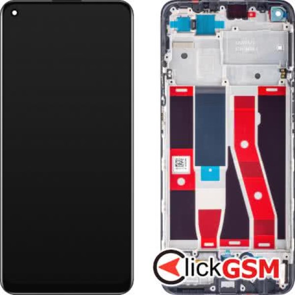 Piesa Display Original Cu Touchscreen Si Rama Negru Oppo Reno5 Lite 32i8