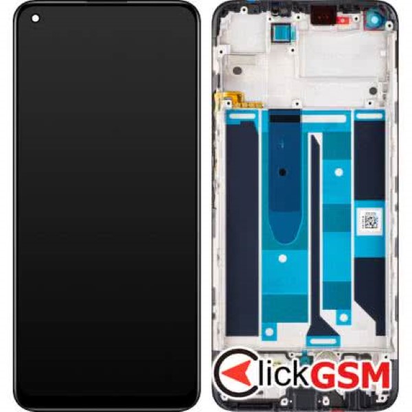 Piesa Piesa Display Original Cu Touchscreen Si Rama Negru Realme 8 Pro 2xi9