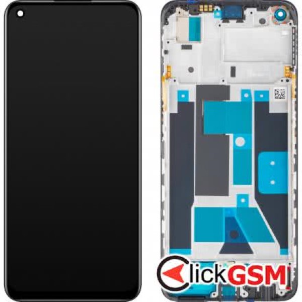 Piesa Piesa Display Original Cu Touchscreen Si Rama Negru Realme 9 2xim