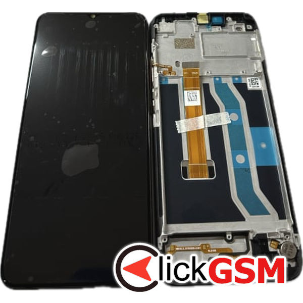 Piesa Piesa Display Original Cu Touchscreen Si Rama Negru Realme C11 2czn