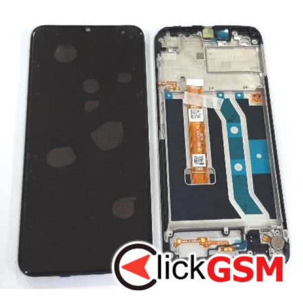 Piesa Display Original Cu Touchscreen Si Rama Negru Realme C21y 1le8