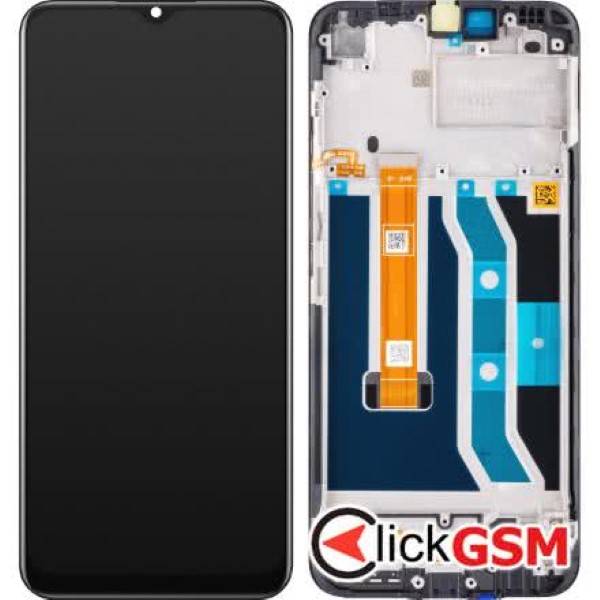 Piesa Piesa Display Original Cu Touchscreen Si Rama Negru Realme C21y 1q77