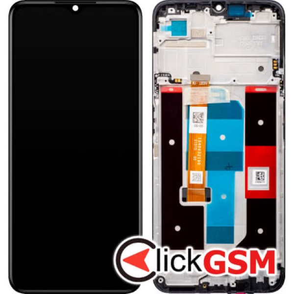 Piesa Piesa Display Original Cu Touchscreen Si Rama Negru Realme C35 1q7e