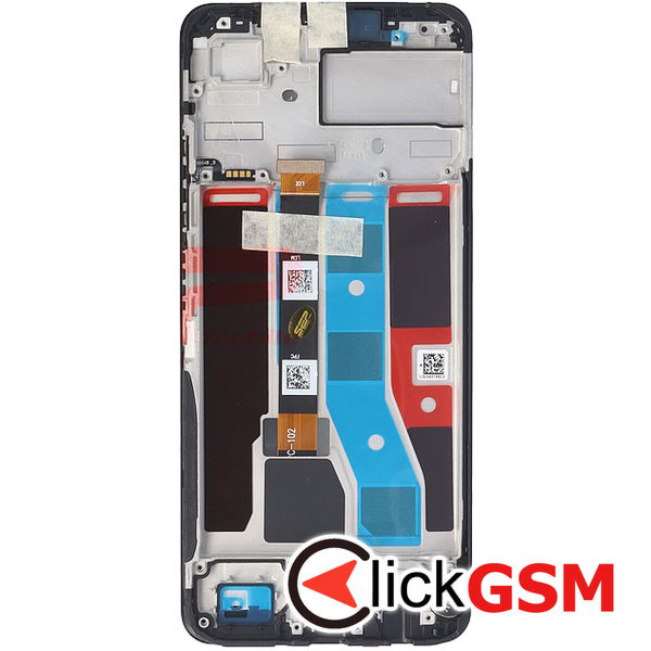 Piesa Piesa Display Original Cu Touchscreen Si Rama Negru Realme C51 4344