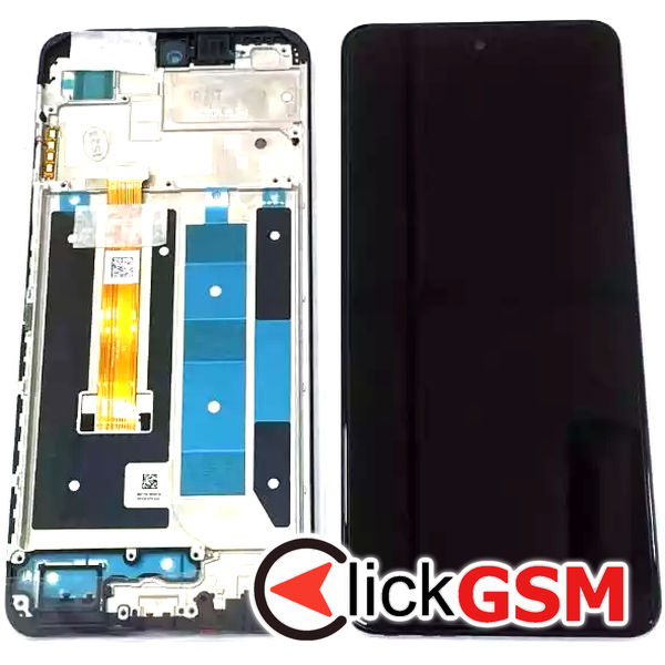 Piesa Display Original Cu Touchscreen Si Rama Negru Realme C55 Uux