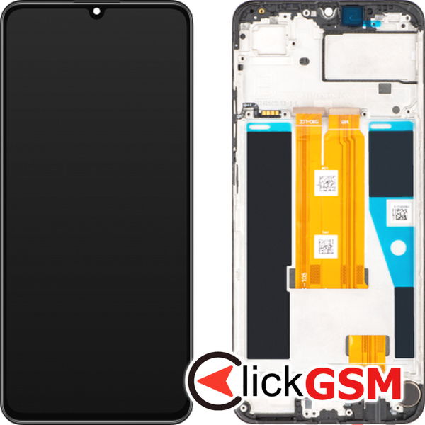 Piesa Display Original Cu Touchscreen Si Rama Negru Realme C63 2x7s