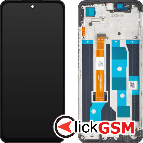 Piesa Display Original Cu Touchscreen Si Rama Negru Realme C65 44g3