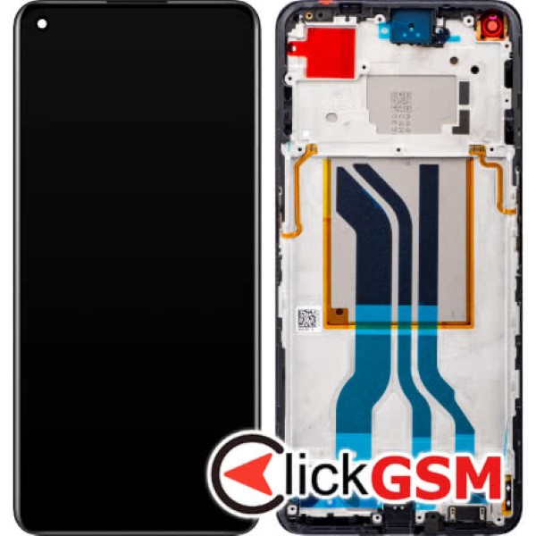 Piesa Piesa Display Original Cu Touchscreen Si Rama Negru Realme Gt2 1q75