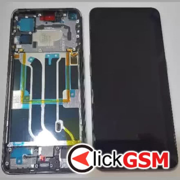 Piesa Piesa Display Original Cu Touchscreen Si Rama Negru Realme Gt2 Pro 3bim