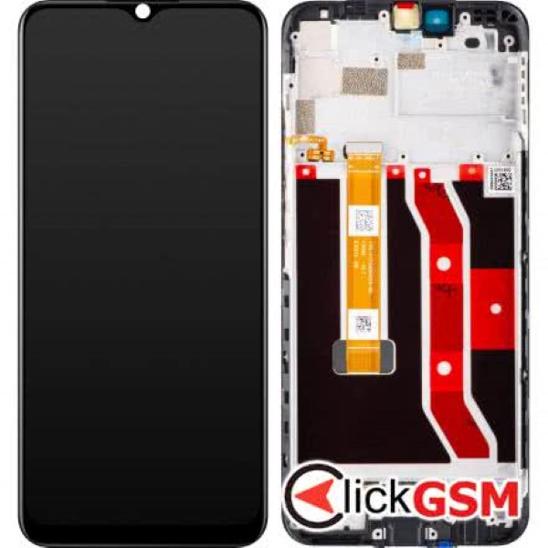 Piesa Piesa Display Original Cu Touchscreen Si Rama Negru Realme Narzo 30a 2xgt