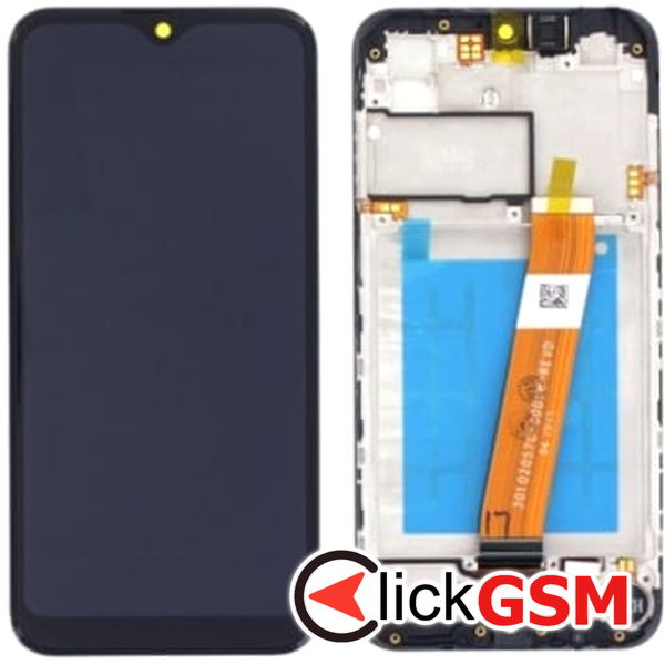 Piesa Piesa Display Original Cu Touchscreen Si Rama Negru Samsung Galaxy A01 2df4