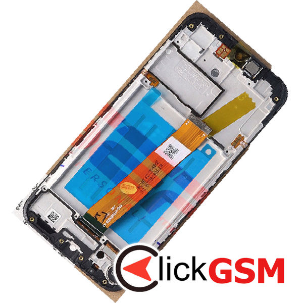 Piesa Display Original Cu Touchscreen Si Rama Negru Samsung Galaxy A01 4iy3