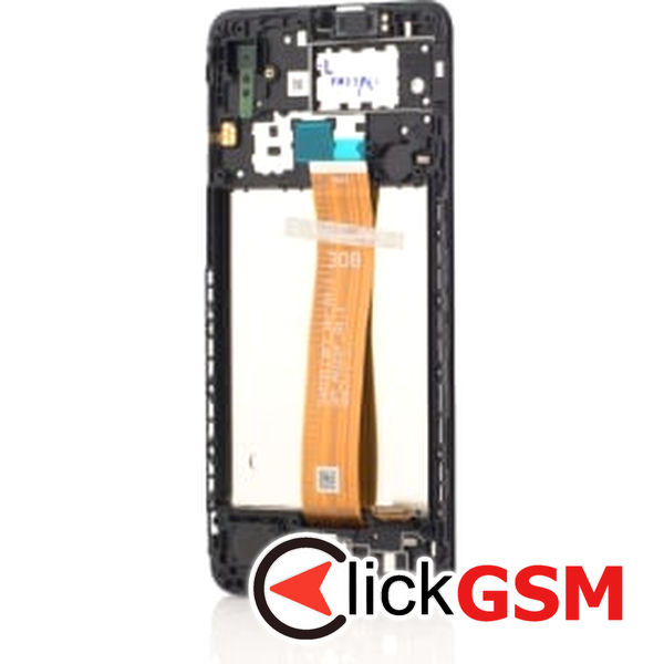 Piesa Piesa Display Original Cu Touchscreen Si Rama Negru Samsung Galaxy A02 B1u