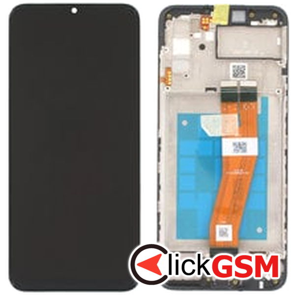 Piesa Piesa Display Original Cu Touchscreen Si Rama Negru Samsung Galaxy A02s 2ff8