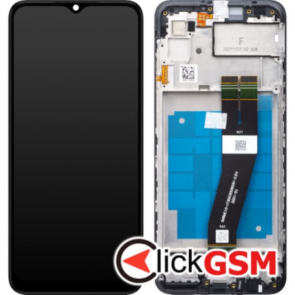 Piesa Piesa Display Original Cu Touchscreen Si Rama Negru Samsung Galaxy A03 1ent