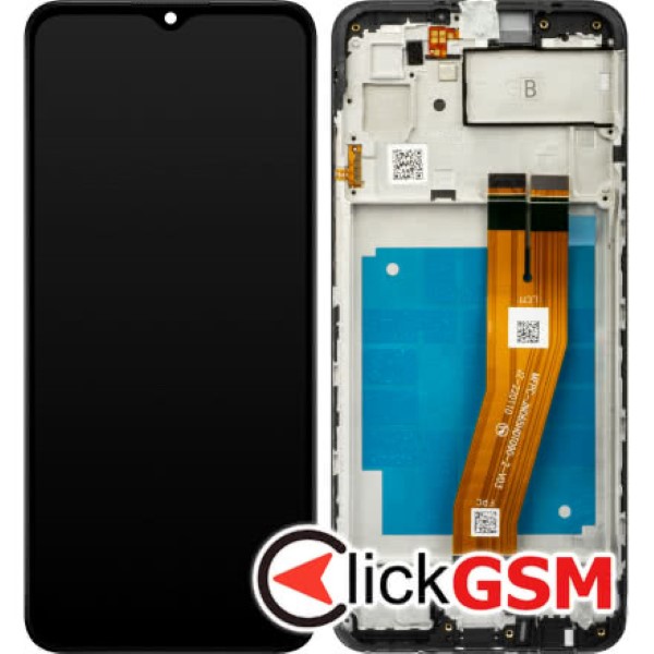 Piesa Piesa Display Original Cu Touchscreen Si Rama Negru Samsung Galaxy A03s 1jk3