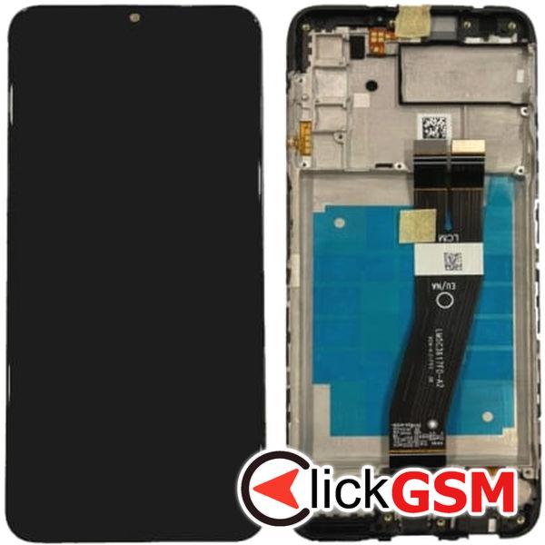 Piesa Piesa Display Original Cu Touchscreen Si Rama Negru Samsung Galaxy A03s 2di9