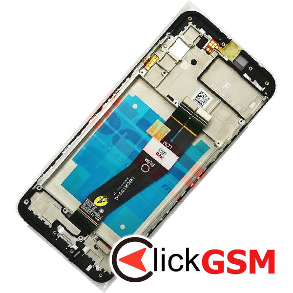 Piesa Piesa Display Original Cu Touchscreen Si Rama Negru Samsung Galaxy A03s 4jtn