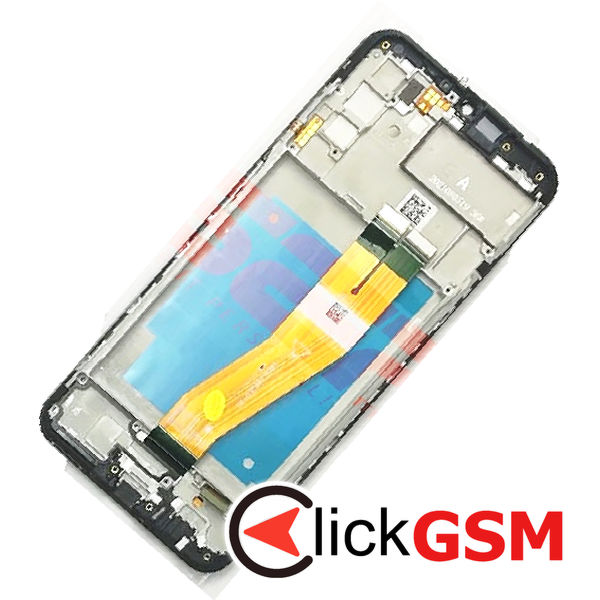 Piesa Piesa Display Original Cu Touchscreen Si Rama Negru Samsung Galaxy A03s 4kov