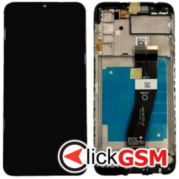 Piesa Piesa Display Original Cu Touchscreen Si Rama Negru Samsung Galaxy A03s Pvm