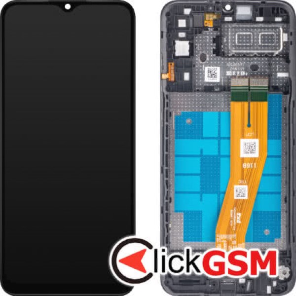 Piesa Piesa Display Original Cu Touchscreen Si Rama Negru Samsung Galaxy A04e 3231