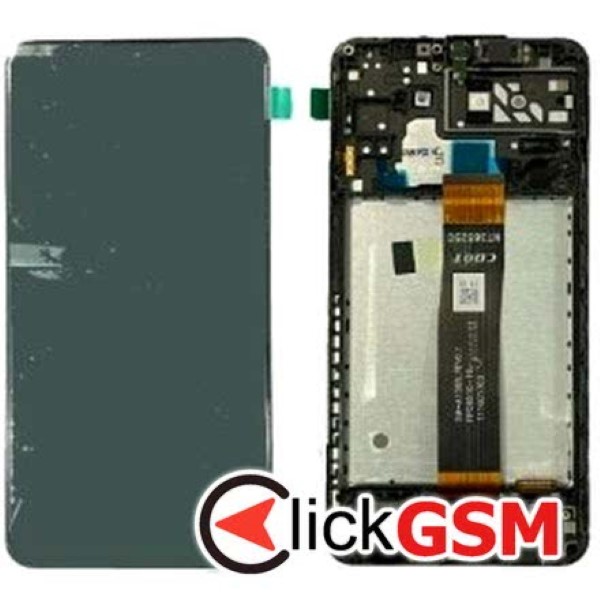 Piesa Piesa Display Original Cu Touchscreen Si Rama Negru Samsung Galaxy A04s 1n27