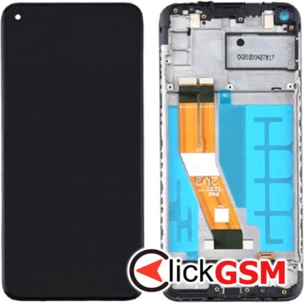 Piesa Display Original Cu Touchscreen Si Rama Negru Samsung Galaxy A11 2dje