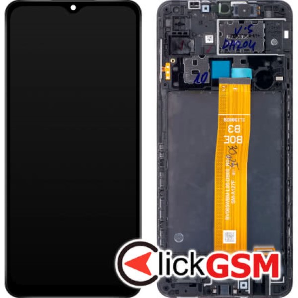 Piesa Display Original Cu Touchscreen Si Rama Negru Samsung Galaxy A12 11tf