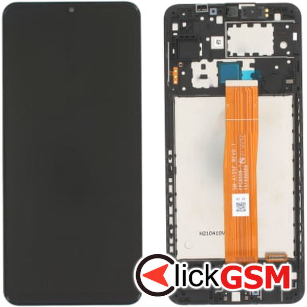 Piesa Display Original Cu Touchscreen Si Rama Negru Samsung Galaxy A12s 2dih