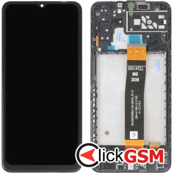 Piesa Piesa Display Original Cu Touchscreen Si Rama Negru Samsung Galaxy A13 5g 2dii