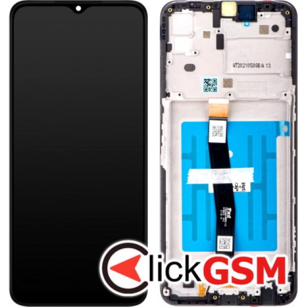 Piesa Piesa Display Original Cu Touchscreen Si Rama Negru Samsung Galaxy A22 5g Usb