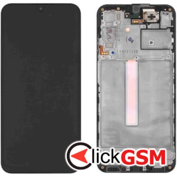 Piesa Display Original Cu Touchscreen Si Rama Negru Samsung Galaxy A25 3b0f