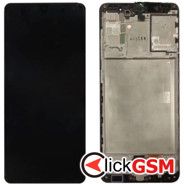 Piesa Piesa Display Original Cu Touchscreen Si Rama Negru Samsung Galaxy A31 2dki