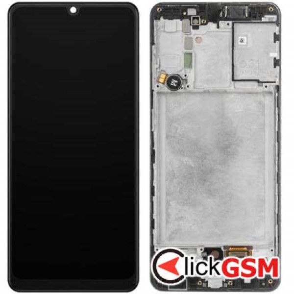 Piesa Display Original Cu Touchscreen Si Rama Negru Samsung Galaxy A31 2wnk