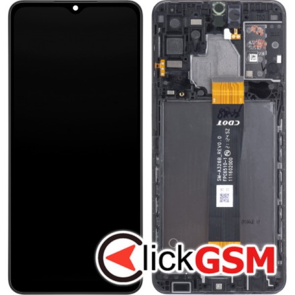 Piesa Piesa Display Original Cu Touchscreen Si Rama Negru Samsung Galaxy A32 5g Su6