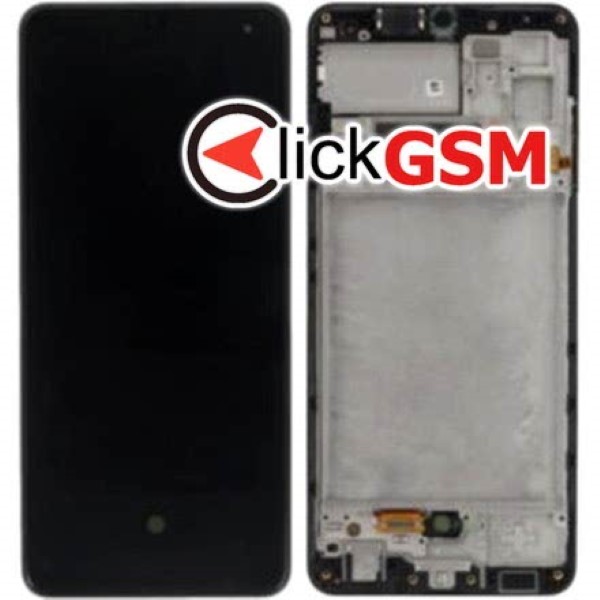 Piesa Piesa Display Original Cu Touchscreen Si Rama Negru Samsung Galaxy A32 S05