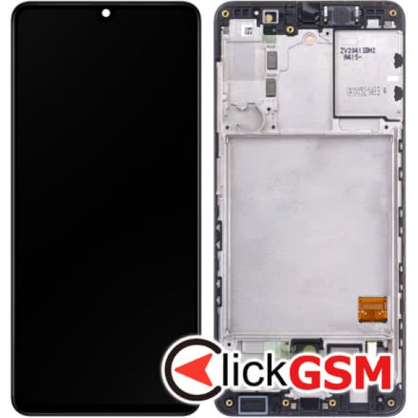 Piesa Display Original Cu Touchscreen Si Rama Negru Samsung Galaxy A41 Abm