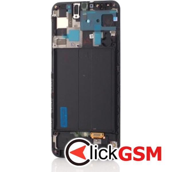 Piesa Display Original Cu Touchscreen Si Rama Negru Samsung Galaxy A50 Bad