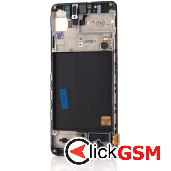 Piesa Display Original Cu Touchscreen Si Rama Negru Samsung Galaxy A51 Bac