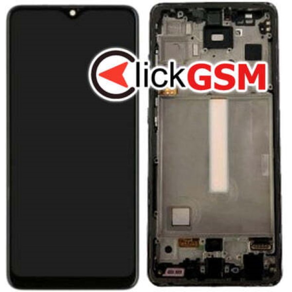 Piesa Piesa Display Original Cu Touchscreen Si Rama Negru Samsung Galaxy A52s 5g Pvx