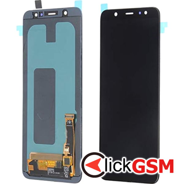 Piesa Display Original Cu Touchscreen Si Rama Negru Samsung Galaxy A6 Plus 2018 2dkp