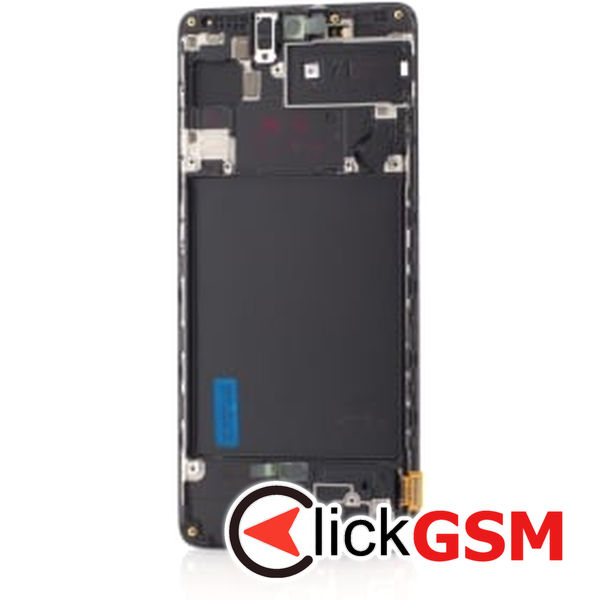 Piesa Display Original Cu Touchscreen Si Rama Negru Samsung Galaxy A71 Ba7