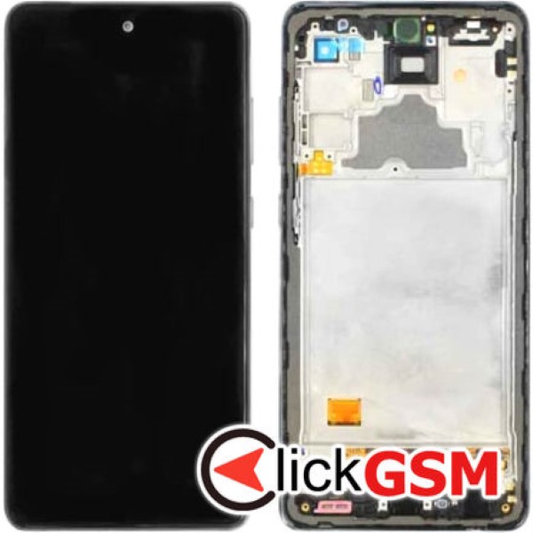 Piesa Display Original Cu Touchscreen Si Rama Negru Samsung Galaxy A72 3dde